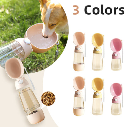 Portable Dog Water Bottle - Outdoor Food And Water Container For Pets